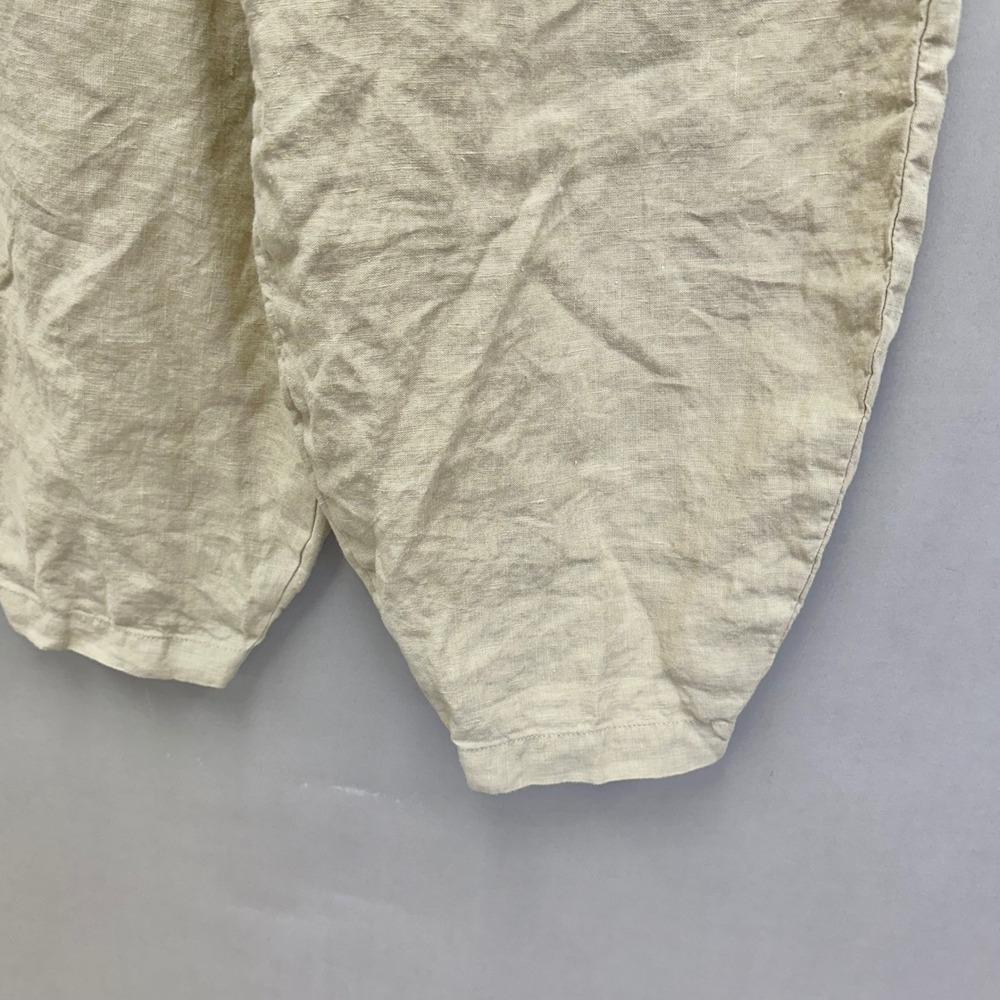 LenokLINEN tan flax Linen Lantern Pants‎ Turkish Style Relaxed Fit Size Medium - Picture 14 of 16